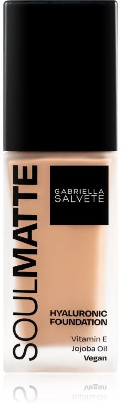 Gabriella Salvete SoulMatte Hyaluronic Foundation long-lasting foundation with matt effect shade 04W Golden Sand Warm 30 ml