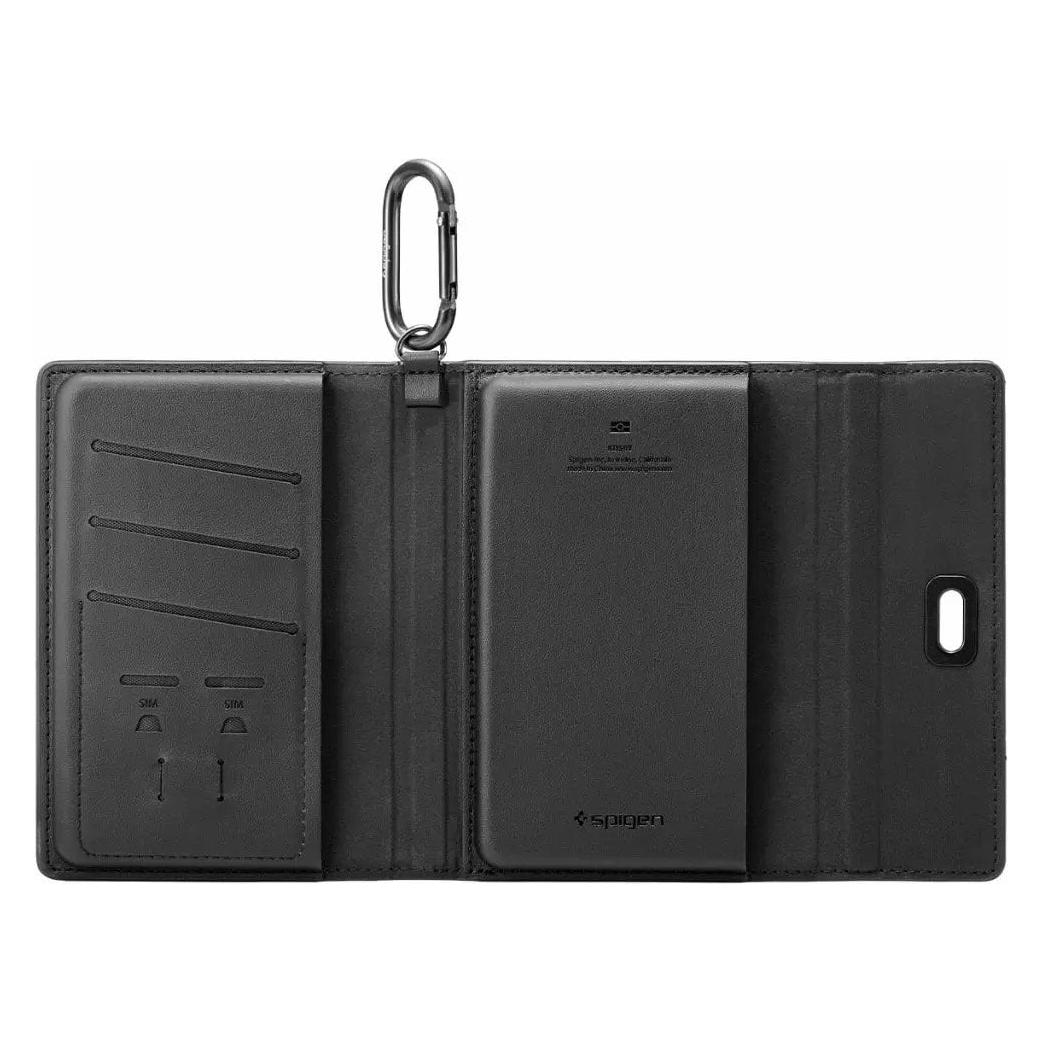Spigen Universal Passport Holder with MagSafe Wallet, black (Reisepasshülle) (AFA11344)