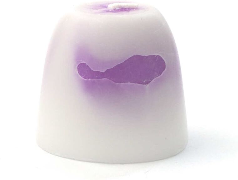 El Oro De Los Andes Vela Energética Artesana 100% Vegetal Lila 63g