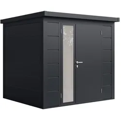 Wolff Finnhaus Metall Gartenhaus Ulrik 230 x 200 cm (Ulrik 2320) anthrazit