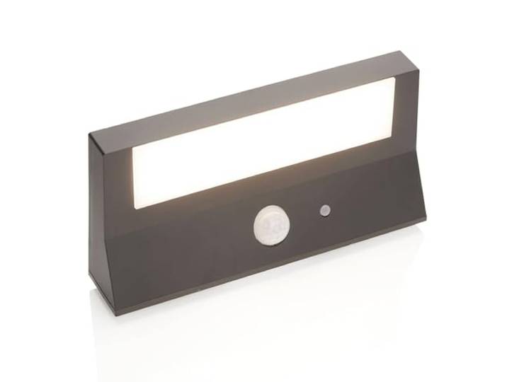 Lindby LED Applique Murale Solaire Maresia (Moderne) en Gris (1 lampe\,à)\, Lampe Borne Lumineuse Exterieur Eclairage Jardin