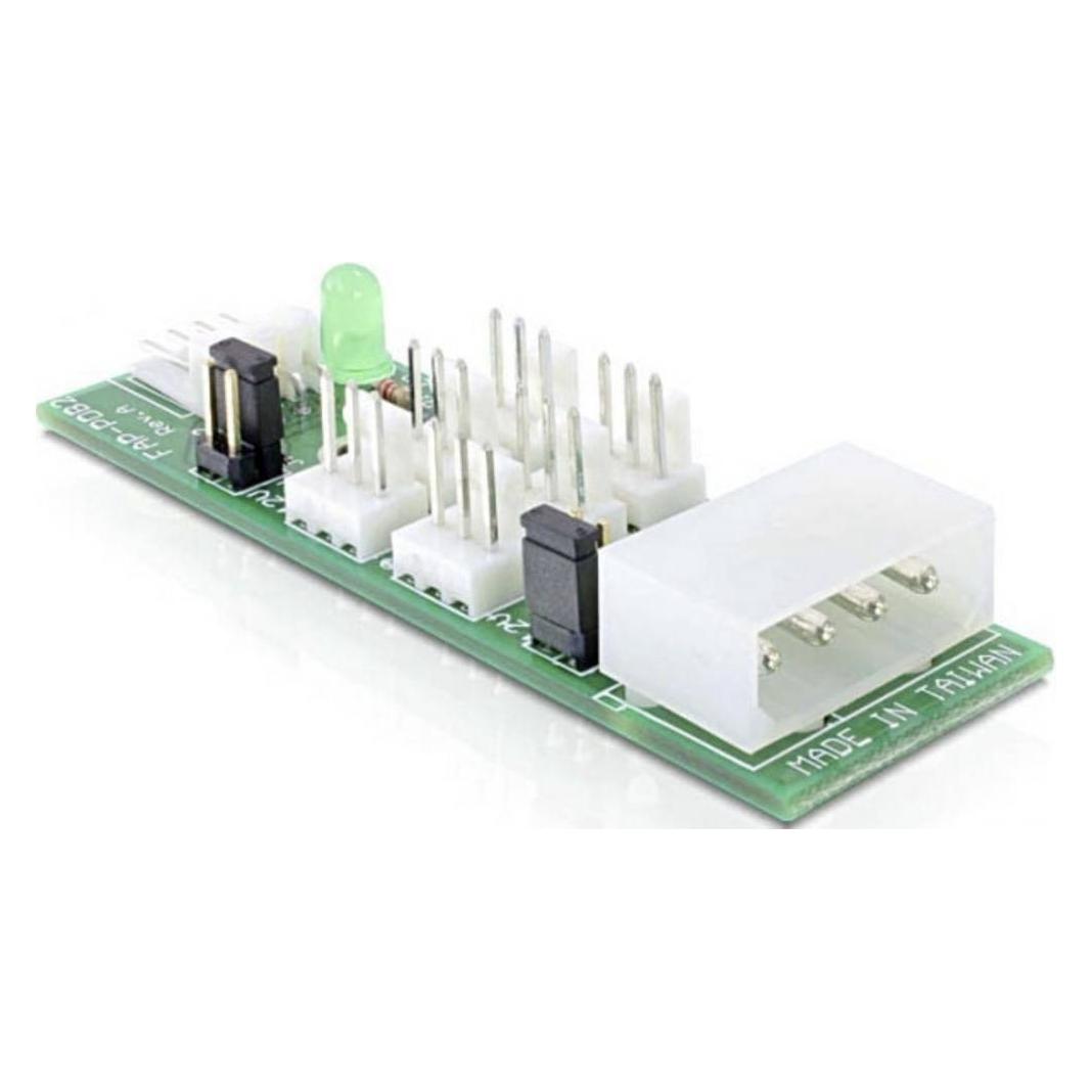 Delock Distribution Board 6x fan /12V Schnittstellenkarte/Adapter (25218)