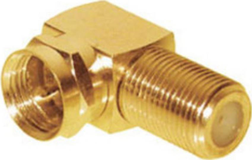 Shiverpeaks S/CONN Vergulde F-winkeladapter met F-connector (85210-G)