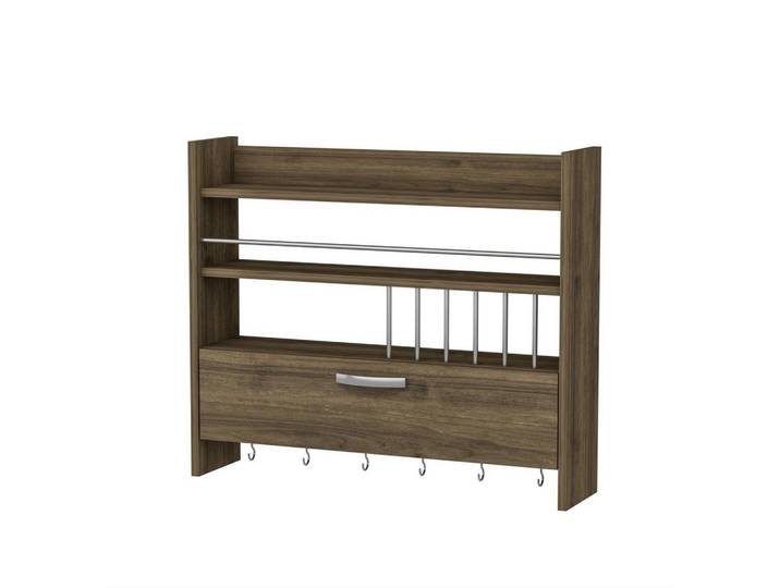 Gewürzregal Wallnussfarben B: 85cm