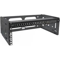 InLine 19" Rack zur Wandmontage (4 HE, 19 Zoll Rack), Serverschrank, Schwarz
