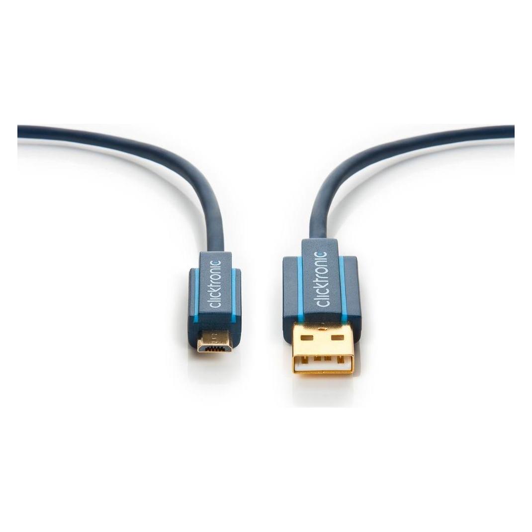 clicktronic Micro USB (0.50 m, USB 2.0) (64002)