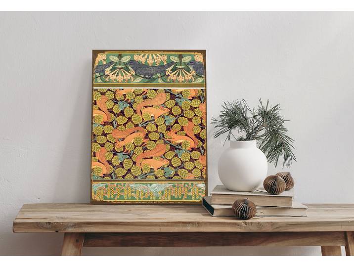 Alu-Dibond-Druck QUEENCE Eichhörnchen , braun (farbe bild(er): braun), B:20cm H:30cm T:0,2cm, Alu Dibond, Bilder, Alu-Dibond-Druck, Blätter, Natur, Schild