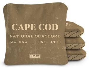 Skip's Garage Cape Cod National Park Dual Sided Pro Cornhole Bags (Set of 4)