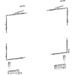 Hautau, Zubehör Türbeschlag, ATRIUM HKS 200 Z, Versatz 13 mm, rechts, 160 kg, 1 Grundkarton