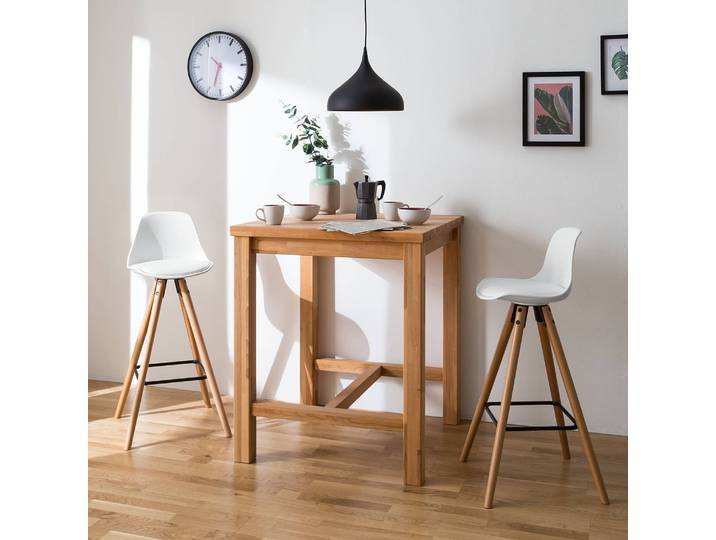 Barstuhl Langford 39 x 98 x 39cm Weiß Einzelstuhl