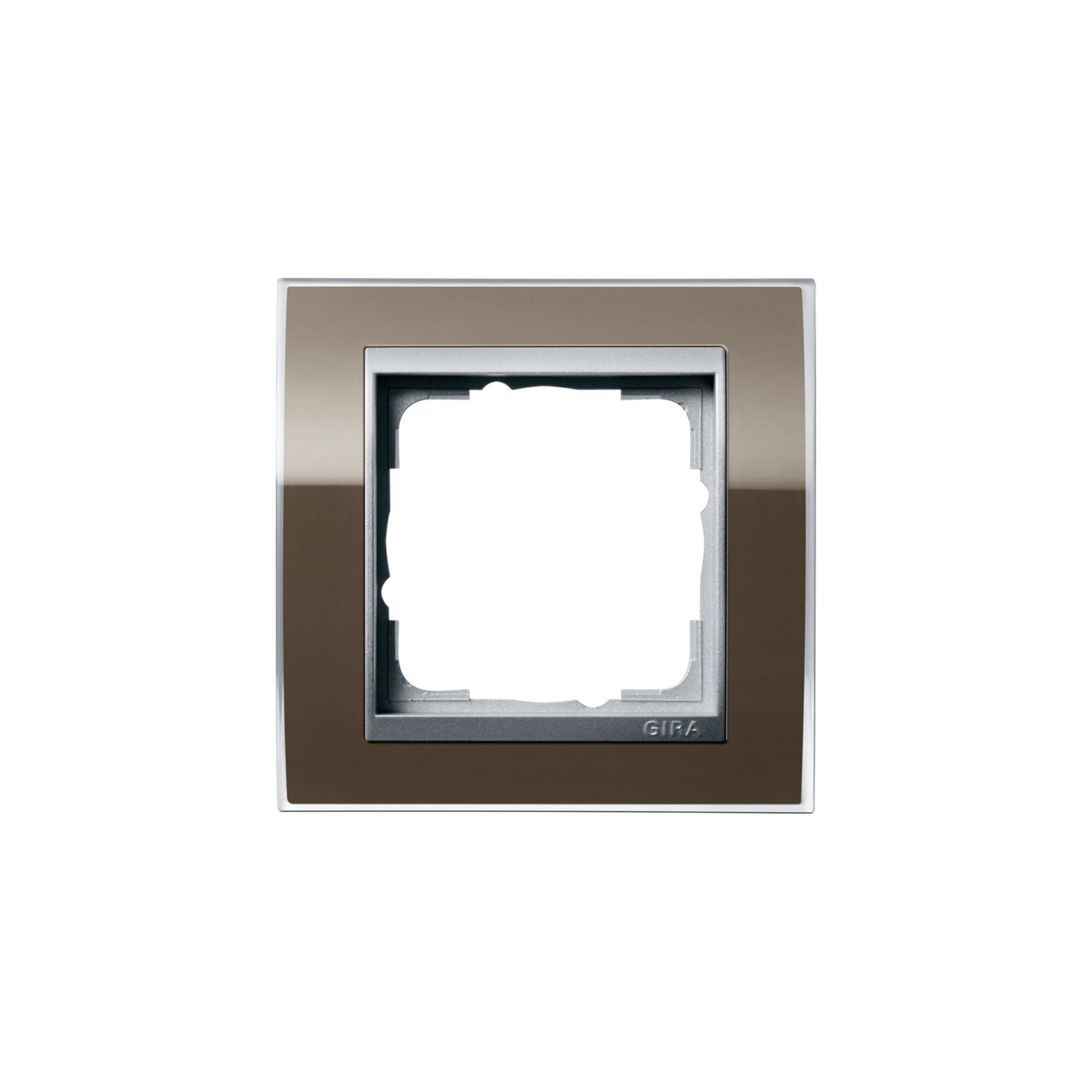 Gira Abdeckrahmen 1fach klar braun 0211766)