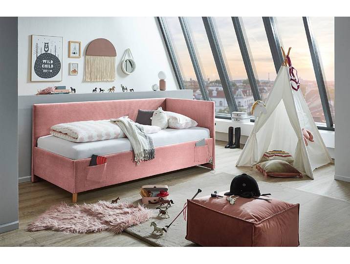 Kojenbett 140 x 200cm ohne Lattenrost Pink
