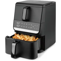 Emerio Dual-Zone Heißluftfritteuse 2500 W – 3,5 L + 6,5 L – Digital – Sync Finish – Cool Touch – Timer – AF-133542