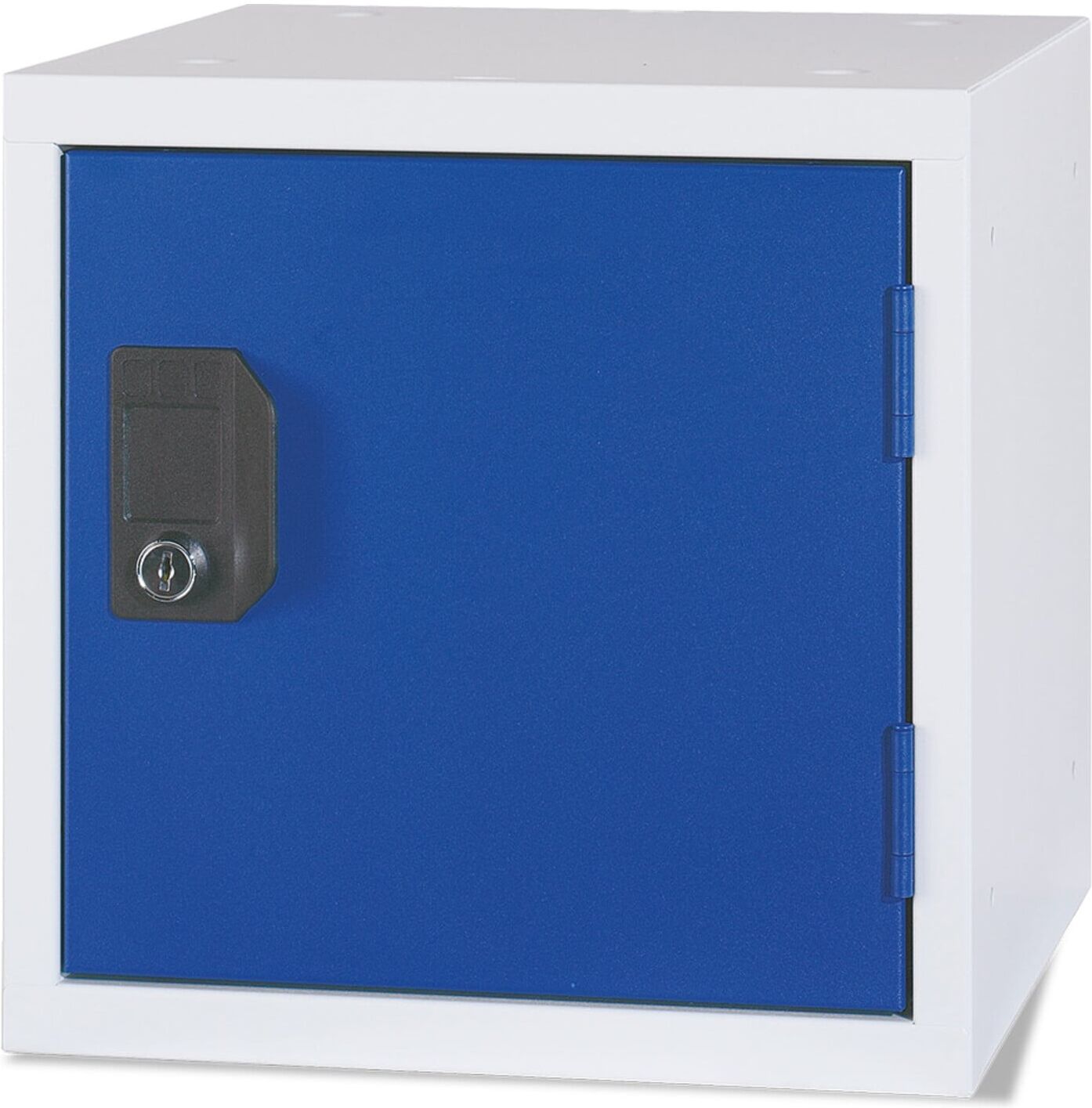 STIER Schließfachwürfel 450 x 450 x 450 mm lichtgrau enzianblau stapelbar (907632)