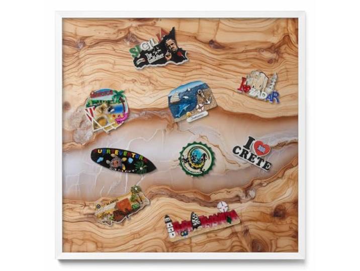 Tulup Magnetboard Pinnwand Wand 50x50 cm Kunststoffrahmen Weiß Farbe Magnetisch Memoboard Wandtafel Notizwand Organisation Tafel für Büro Zuhause Schule Küche Konferenzräume