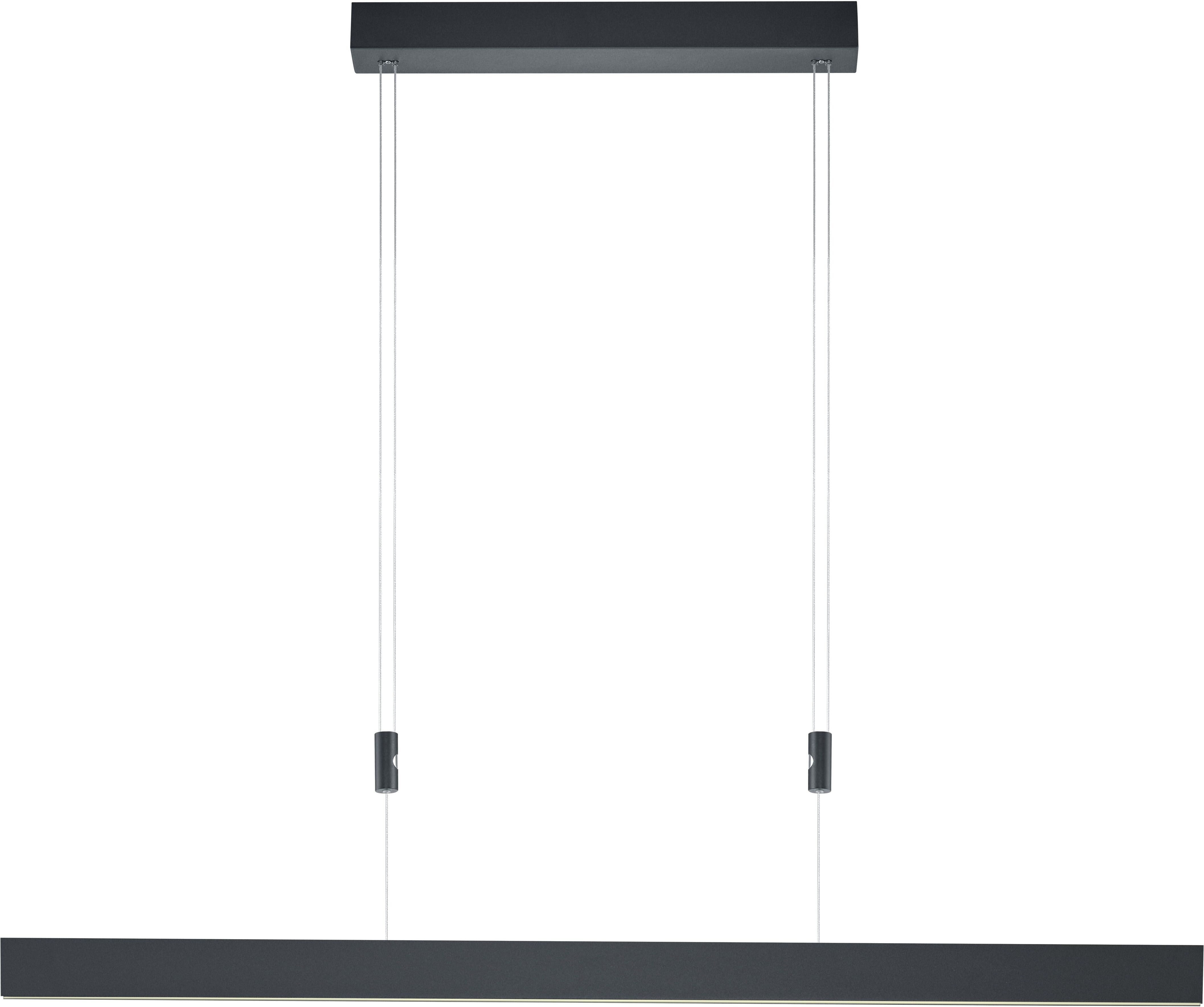 LED Pendelleuchte "DELTA", schwarz, 1, 1 Stk., HELL HÖLLISCH GUTES LICHT, Leuchten, dimmbar über Wanddimmer, Höhenverstellbar, LED Pendelleuchte