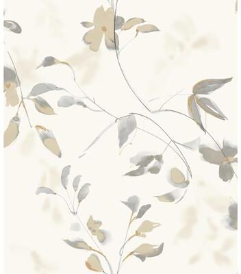 York Wallcoverings Linden Flower Tan Wallpaper