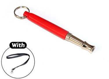 Uplift Essentials Professional Ultrasonic Stainless Steel Dog Training Whistle red