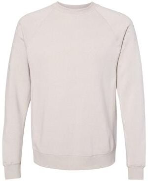 Independent Trading Co. PRM30SBC Special Blend Raglan Crewneck Sweatshirt in Stone Heather size 3XL   Cotton/Polyester