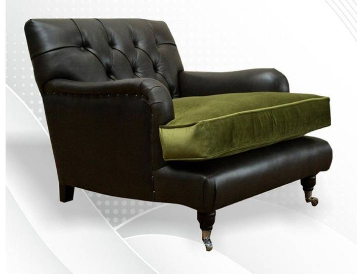 Xlmoebel Chesterfield-Sessel Luxus Textil Lounge Sessel im Chesterfield-Design (Sessel), Hergestellt in Europa