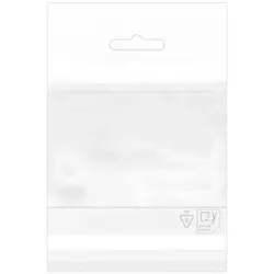 MONOUSO - Flachbeutel BOPP Falte Klebstoff mit Euro-Loch 8x12cm G160 (1.000 Stück)