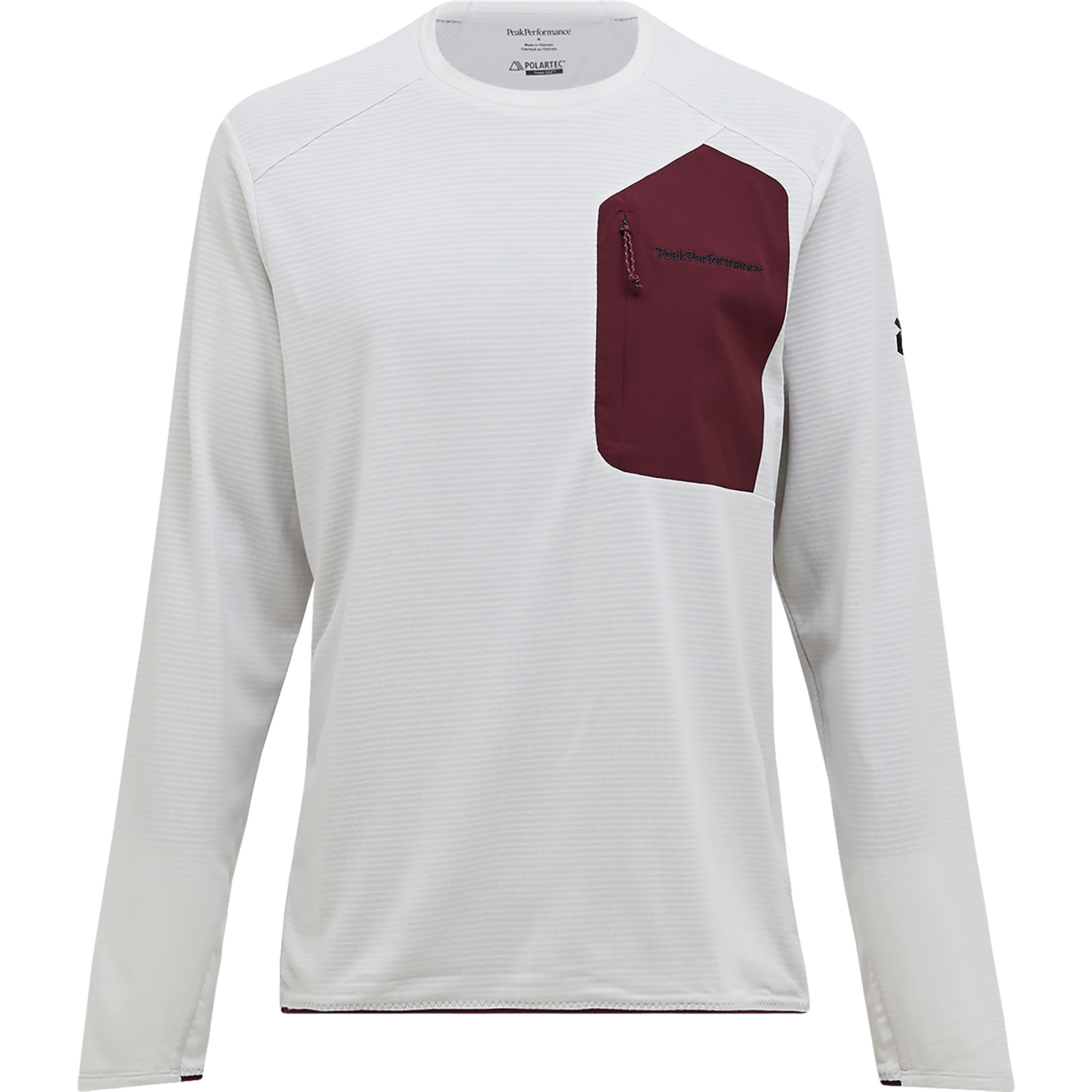 Peak Performance Freelight Polartec Grid Herren Longsleeves grau Größe S Lifestyle Elastisch