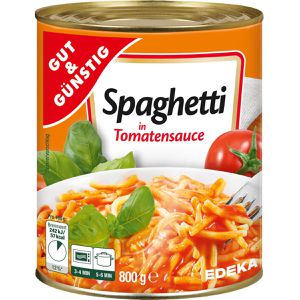 Gut&Günstig Fertiggericht Spaghetti in Tomatensauce, 800 g