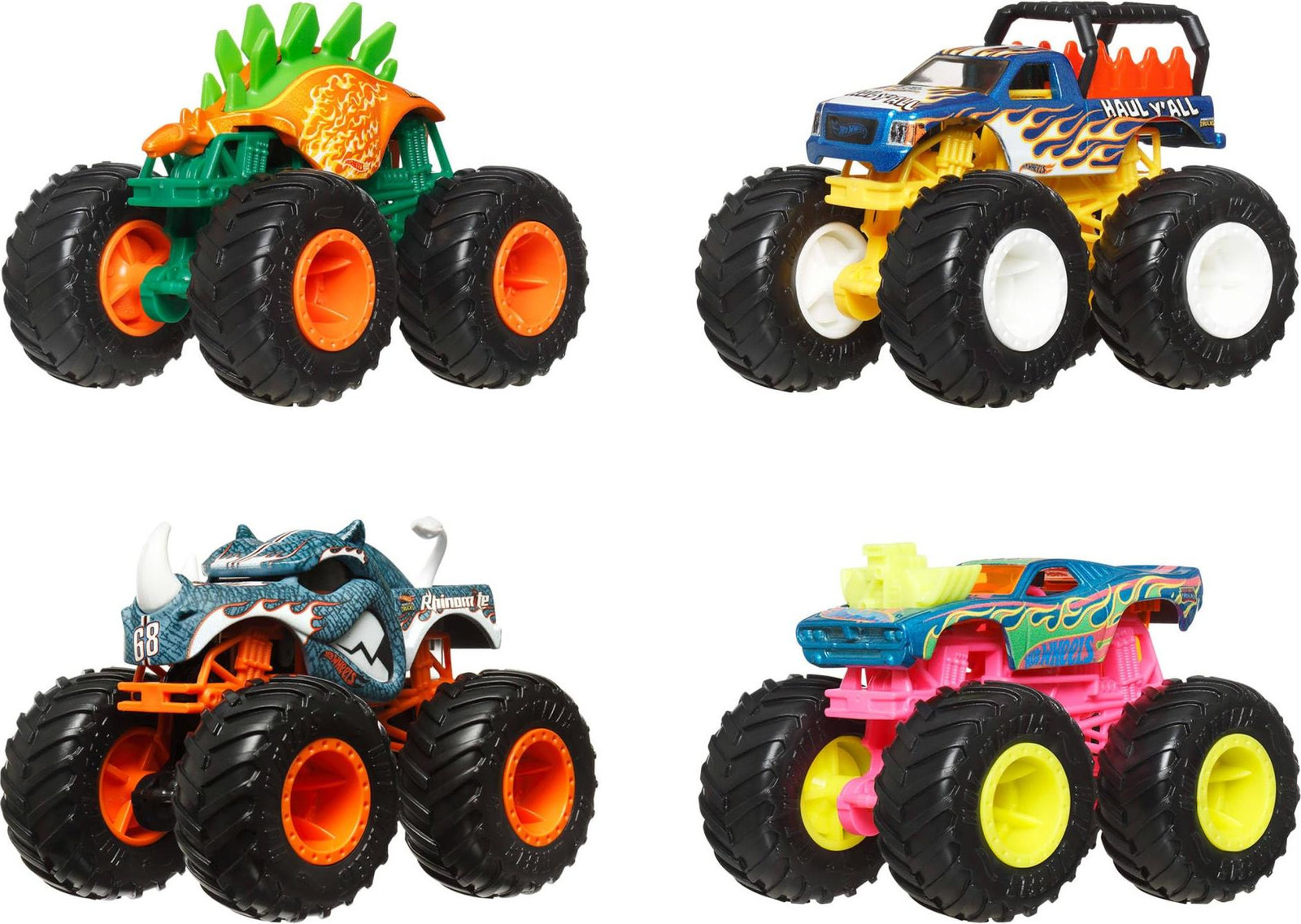 Hot Wheels Monster Trucks Hall of Flame 4-delige set