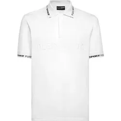 PLEIN SPORT Poloshirt STATEMENT, Größe S in Weiß 01