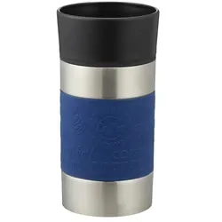KHG Isolierbecher 300ml   , blau , Edelstahl,Kunststoff , Maße (cm): H: 16  Ø: 8