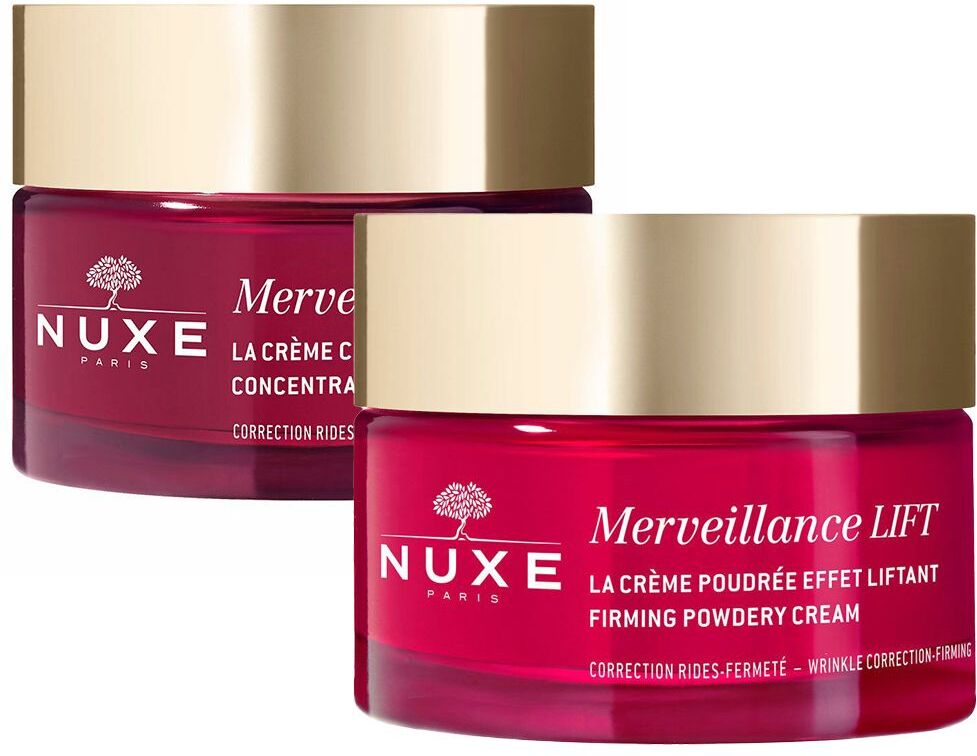 Nuxe Merveillance Lift pudrige Lifting-Creme + konzentrierte Nachtc 2x50 ml Creme
