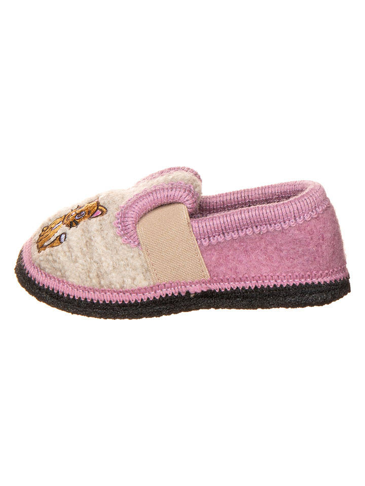 lamino Hausschuhe "Bobby Kätzchen" in Rosa - 28