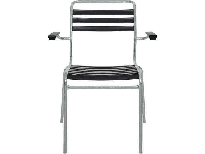 Schaffner Stilvoller Gartenstuhl Säntis Stahl verzinkt, Kunststoff anthrazit stapelbar - Schweizer Möbelhersteller - Gartenstuhl - Wetterfeste