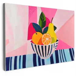 LEINWANDBILD Obst - Abstrakter Hintergrund - Rosa Groß 140x90 cm