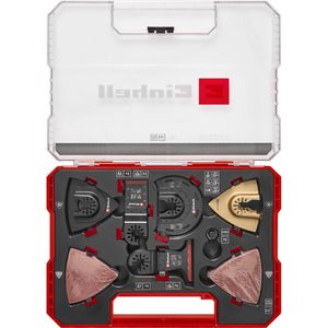 Einhell Multifunktionswerkzeug-Zubehör XXL-CASE, 49708170, Open Back, für Holz, Metall, Kunststoff, Fliesen, 70-teilig