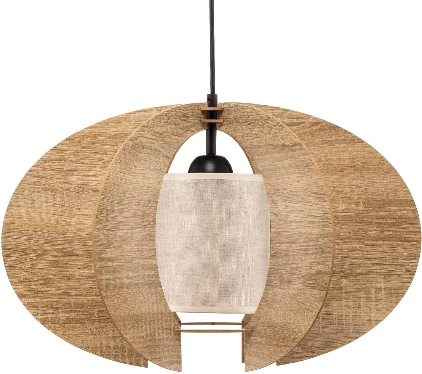 Wooden Pendant Light Modern C M SIGMA, dimmable, Light wood, Living / Dining Room, Wood, Modern, Ceiling Light