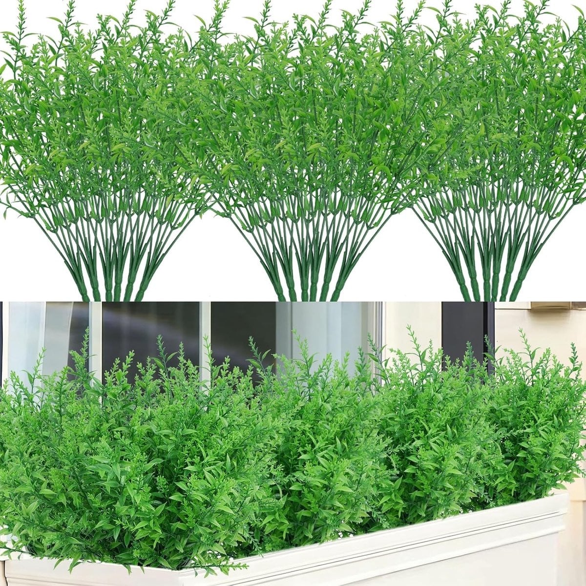 12 Bundels Kunstmatige Lavendel UV-bestendig voor Buiten - Decoratie voor Tuin, Keuken en Badkamer