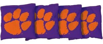 Skip's Garage Clemson Tigers Purple Cornhole Bags