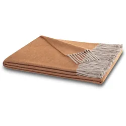 Biederlack Fransenplaid rust 130x170 cm