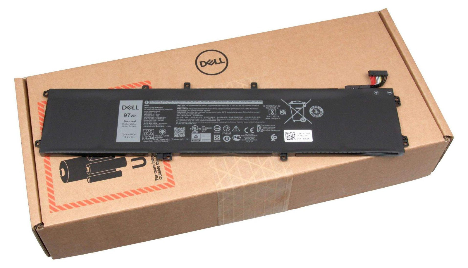 Dell 97Wh 6-cell lithium-ion batterij - 8.500 mAh
