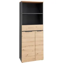 Innostyle Aktenschrank Memphis Holzoptik Eiche Artisan / Graphit