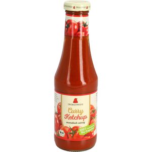 Zwergenwiese Ketchup Curryketchup, Tomatenmarkanteil 70%, BIO, aus Italien, in Flasche, 500 ml