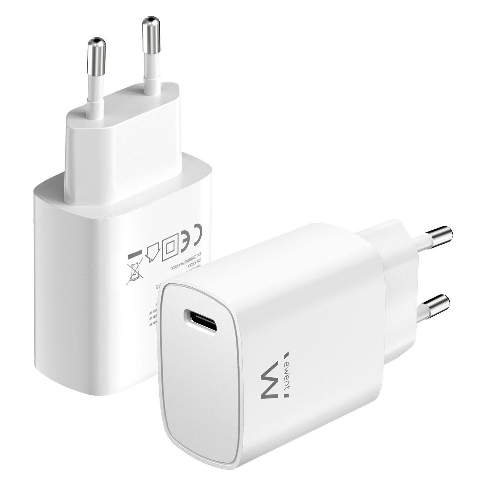 Ewent EW1320 Ladegerät für Mobilgeräte Weiss Indoor (20 W, 1 Port) (EW1320)