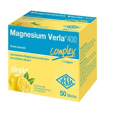 Magnesium Verla 400 Zitrone Direkt-Granulat 50 St Granulat