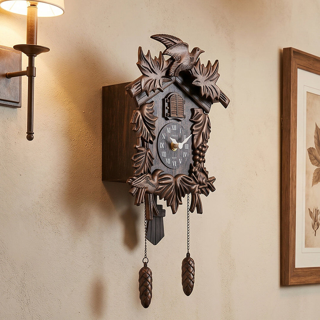 Acctim Hamburg Cuckoo Clock Pendulum Hourly Cuckoo Antique Bronze Antique Bronze 20.4cm W X 37.5cm H X 11.5cm D