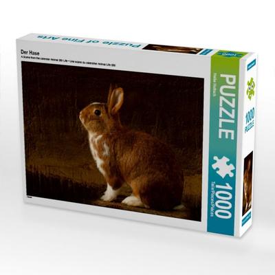 CALVENDO Puzzle Der Hase | 1000 Teile Lege-Größe 64x48cm Foto-Puzzle für glückliche Stunden