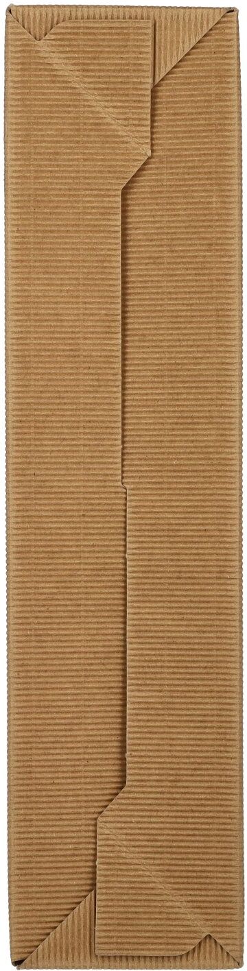 Hochhaus Präsentkarton NATUR offene Welle 1er 38 cm
