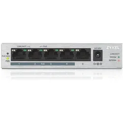 Zyxel GS1005HP (5 Ports), Netzwerk Switch, Schwarz