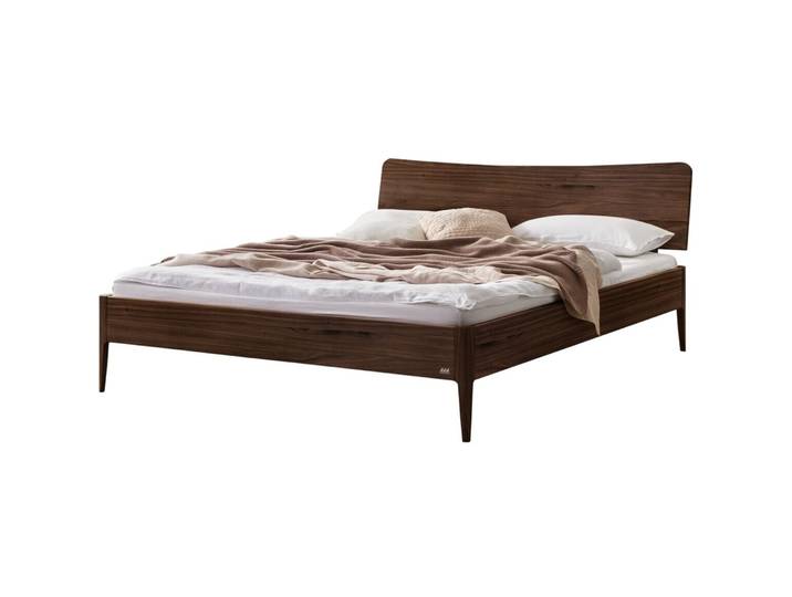 Hasena Bett Castello Natur Nussbaum Massivholz 160 x 200 cm