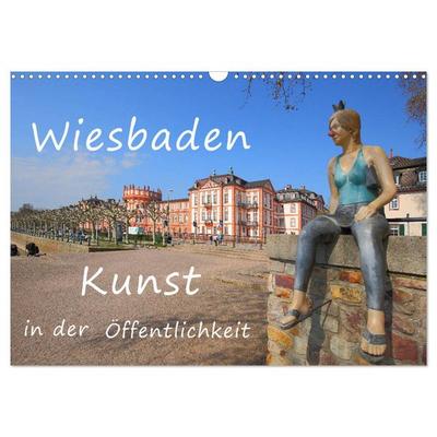 Wiesbaden Kunst in der Öffentlichkeit (Wandkalender 2026 DIN A3 quer), CALVENDO Monatskalender